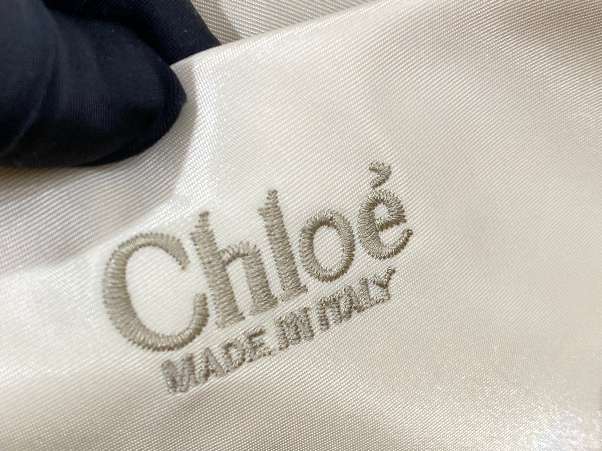 Chloe Medium Woody Tote Bag In Linen 